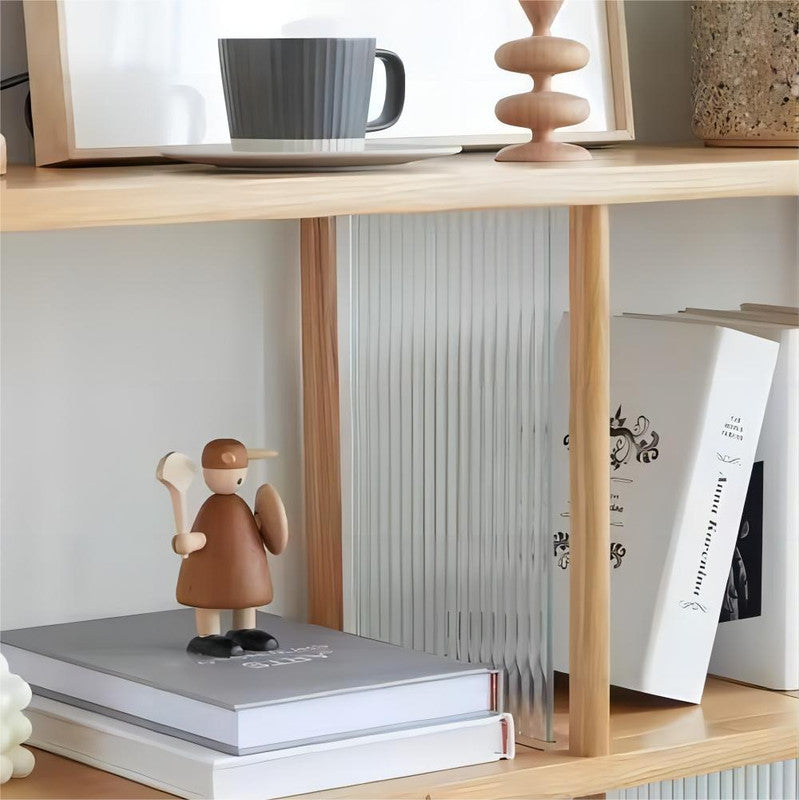Wooden Cabinet Home Lower Size Office Furniture Design Glass Partition Executive Student Bookshelf