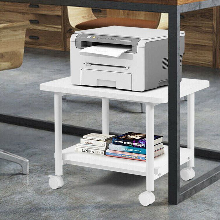 14.5'' H x 19'' W Printer Stand with Wheels