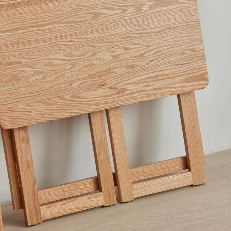 Modern Style Executive Desk Solid Oak Wood Folding School Study Desk