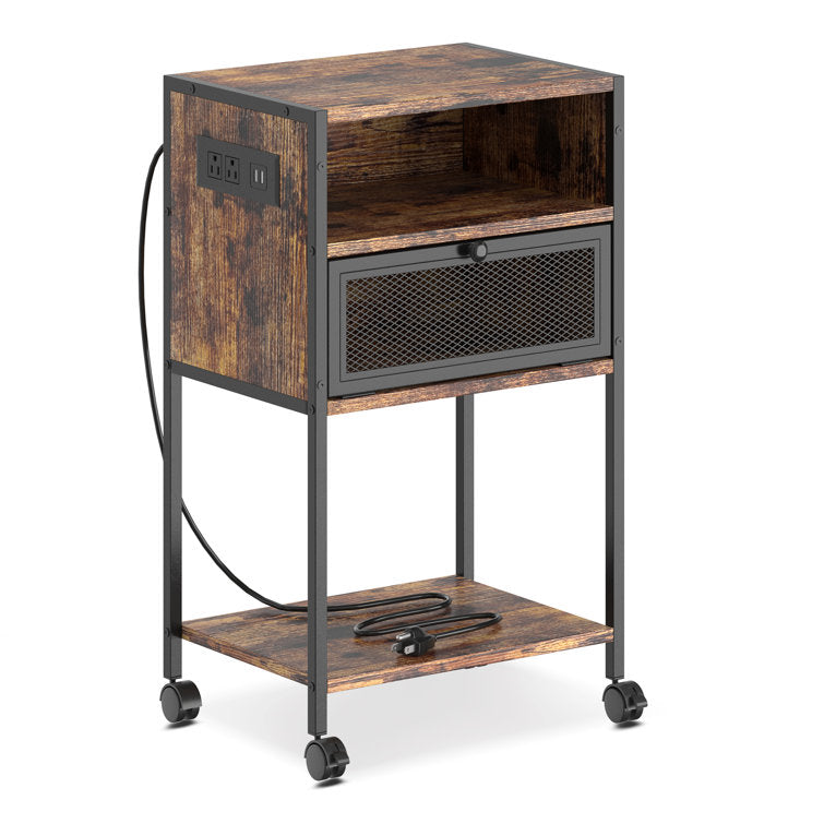 27.4'' H x 15.8'' W 1 Printer Stand with Wheels