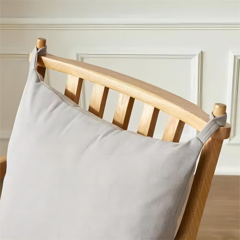 Modern Style Study Room Furniture Studying Chair Soft Cushion Oak Wood Frame Backrest Studying Chair