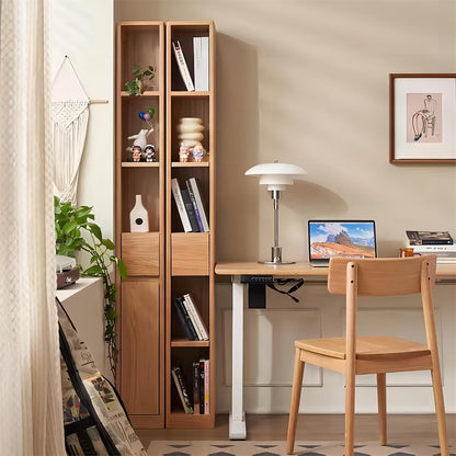 Solid Wood Bookshelf Office Cabinet Bookcase Combination (set of 2)