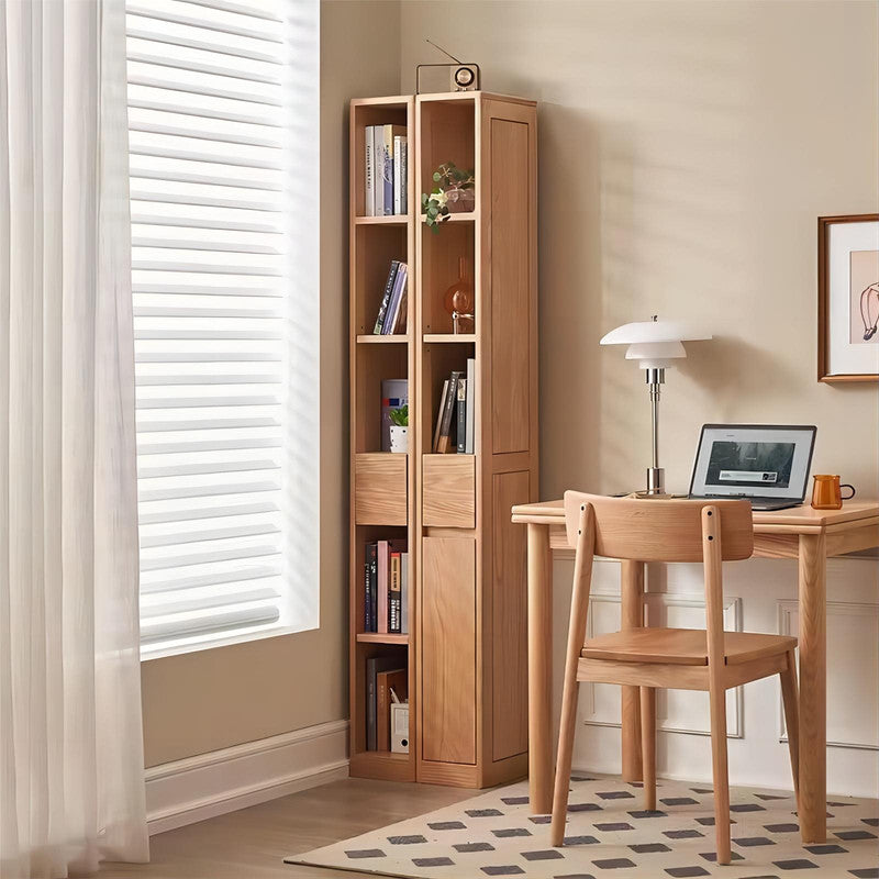 Solid Wood Bookshelf Office Cabinet Bookcase Combination (set of 2)