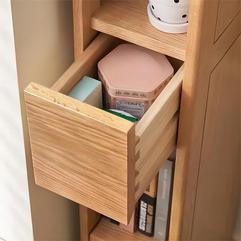 Solid Wood Bookshelf Office Cabinet Bookcase Combination (set of 2)