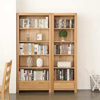 Study Room Solid Oak Wood Book Organizer Display Bookshelf Book Case