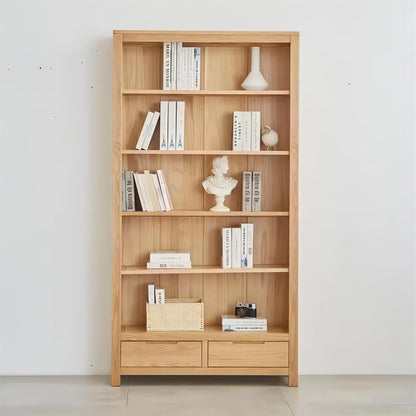Study Room Solid Oak Wood Book Organizer Display Bookshelf Book Case