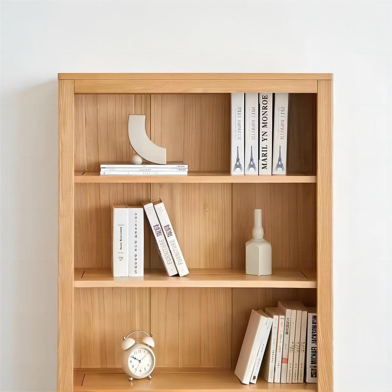 Study Room Solid Oak Wood Book Organizer Display Bookshelf Book Case