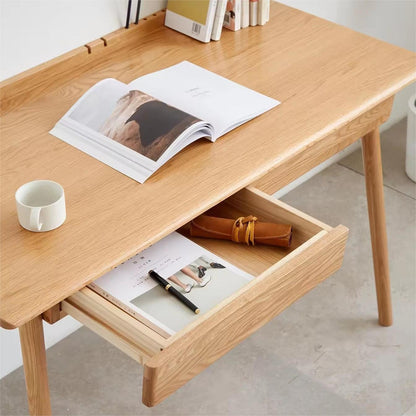 Study Table and Chair Student Desk Solid Oak Wood Study Desk