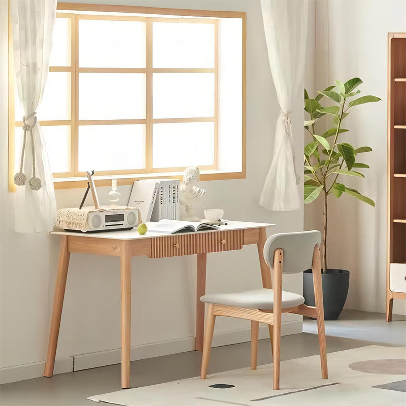 Solid Oak Wood Desk Study Room Furniture Study Table Office Table