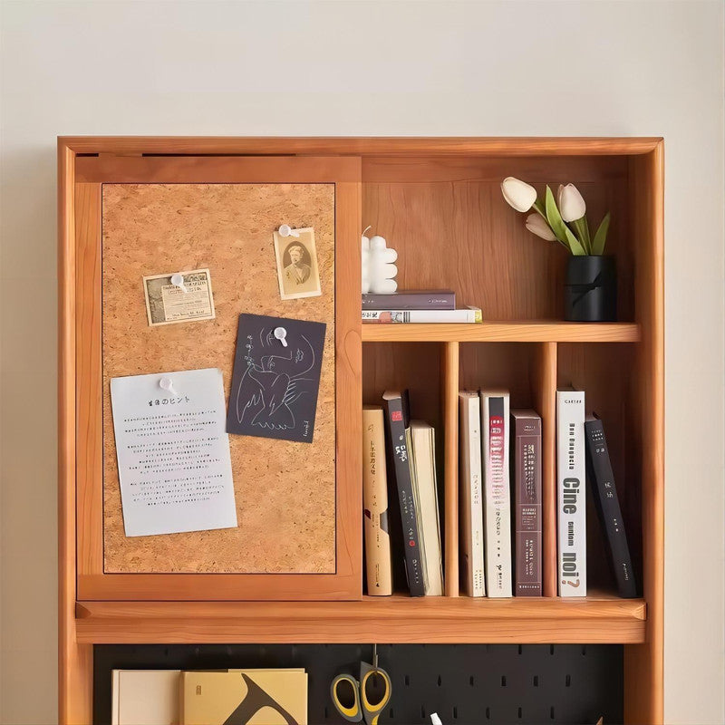 Home Study Room Desk with Bookshelf Study Table
