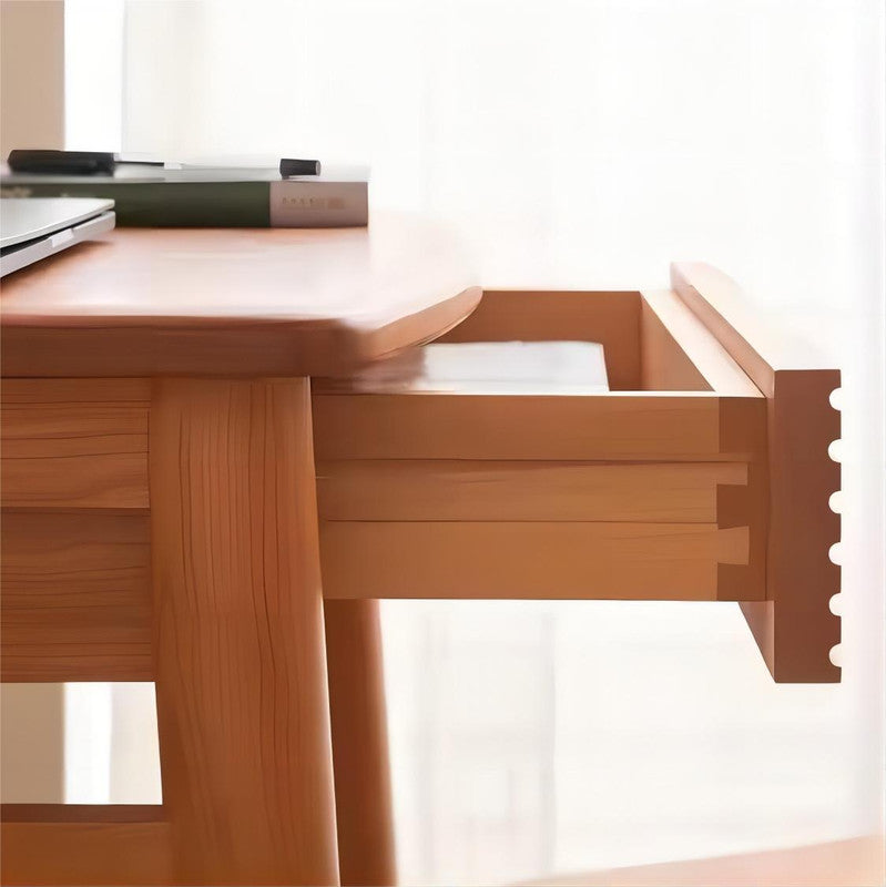 Home Study Room Desk with Bookshelf Study Table