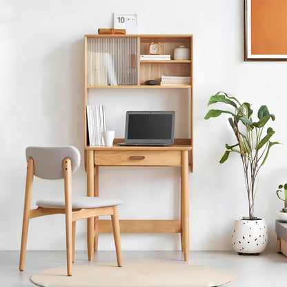 High Quality Solid Wooden Oak Laptop Computer Desks Study Table Desk with 1 Drawer