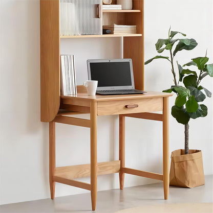 High Quality Solid Wooden Oak Laptop Computer Desks Study Table Desk with 1 Drawer