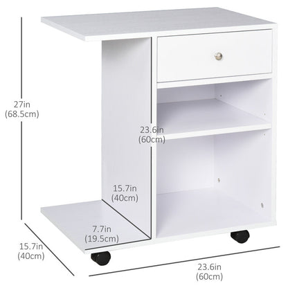 27'' H x 23.5'' W Printer Stand with Wheels