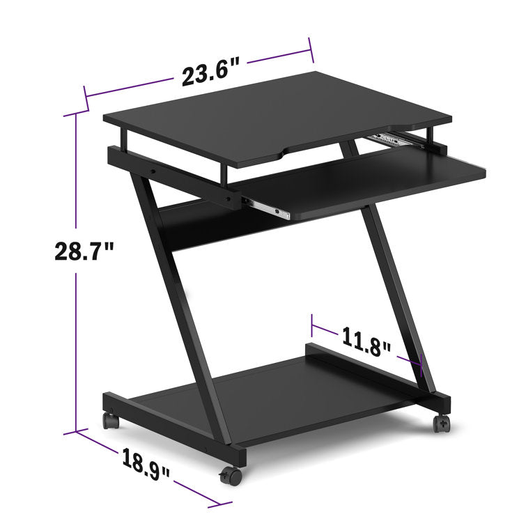 28.7'' H Laptop/Computer Cart or Stand with Wheels