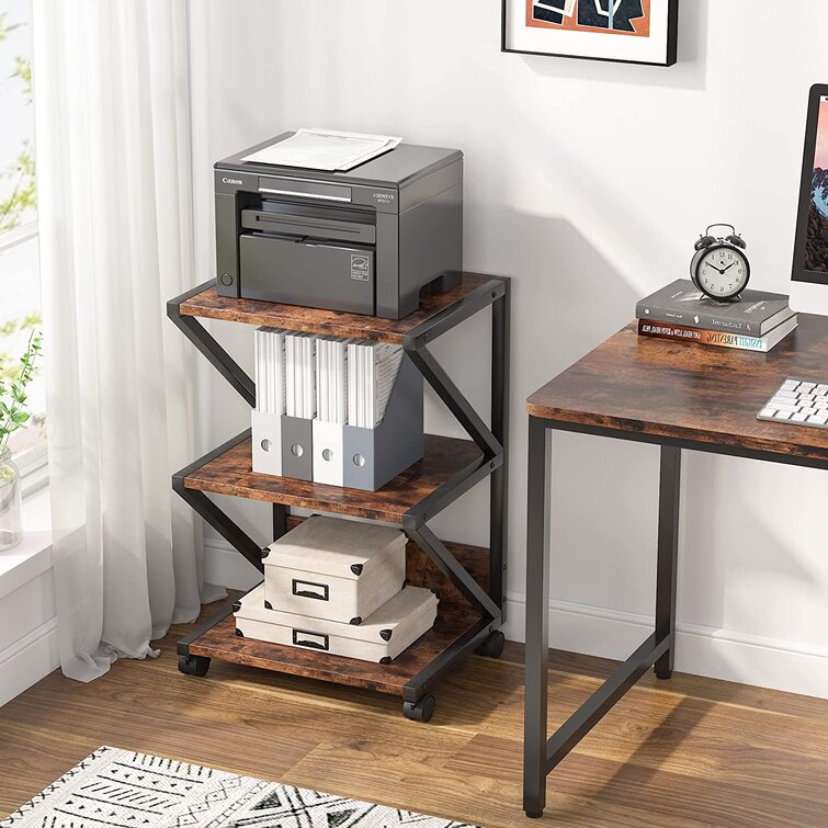 29.53'' H x 19.69'' W Printer Stand with Wheels