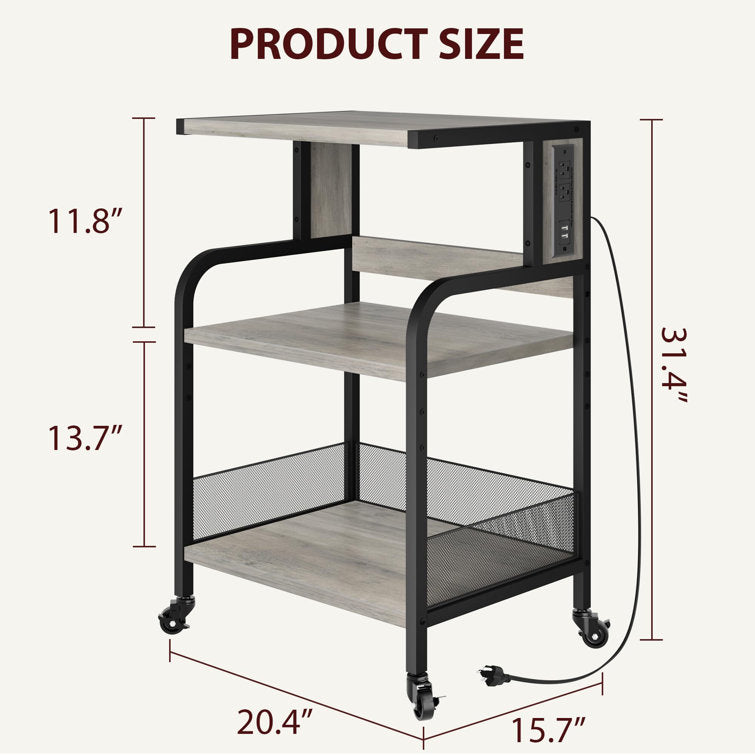 31.4'' H x 20.4'' W Printer Stand