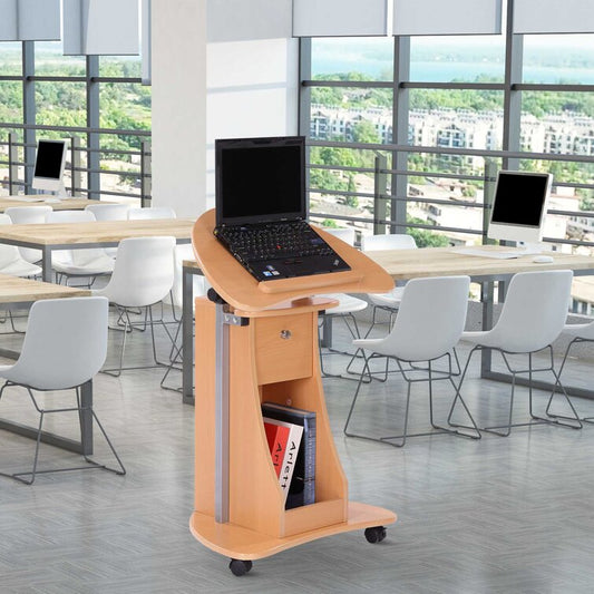 31.5'' H x 15.7'' W Laptop/Computer Cart or Stand with Wheels