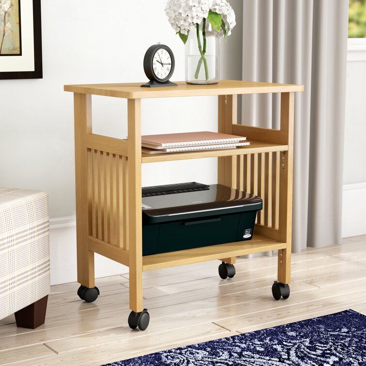 27.2'' H x 24'' W Printer Stand with Wheels