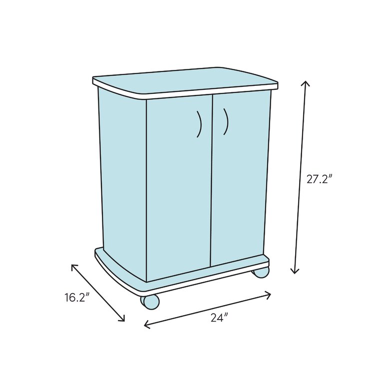27.2'' H x 24'' W Printer Stand with Wheels