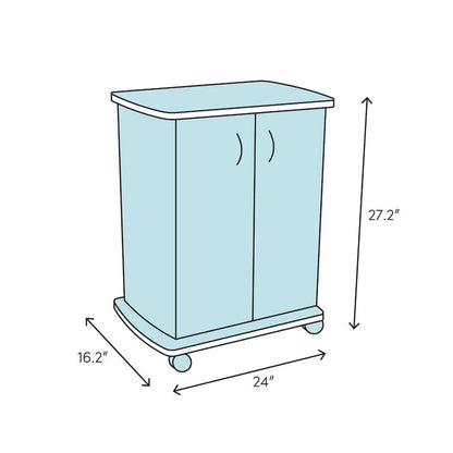 27.2'' H x 24'' W Printer Stand with Wheels